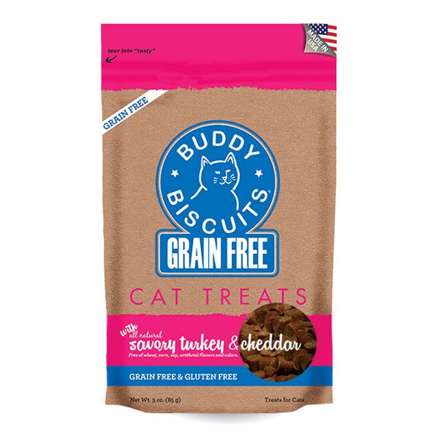 Buddy Biscuits Grain Free Buddy Biscuits for Cats: Savory Turkey & Cheddar image number null