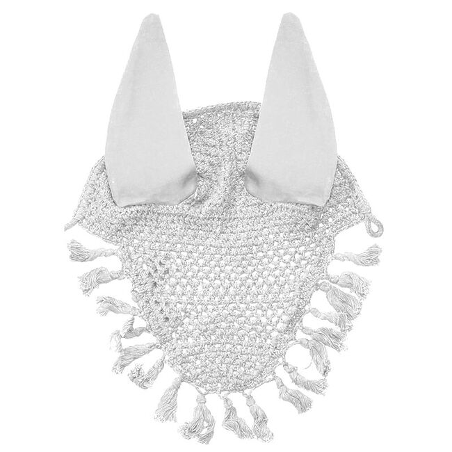 Horse Fare Crochet Ear Net with Tassels image number null