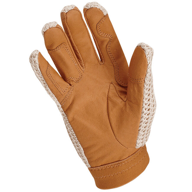 Heritage Performance Gloves Crochet Riding Gloves - Tan image number null