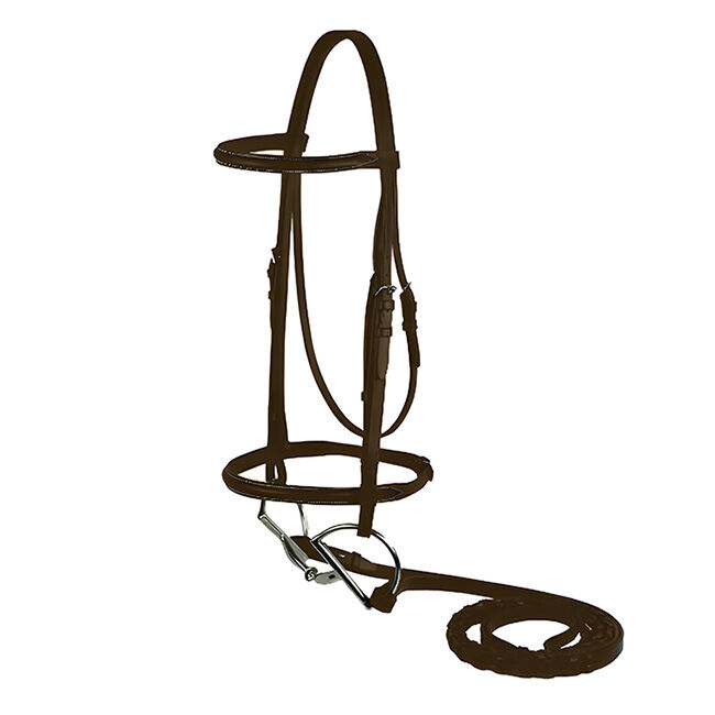 Gatsby Plain Raised Bridle | The Cheshire Horse