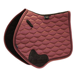 Shires ARMA Satin Jump Saddle Pad - Burgundy