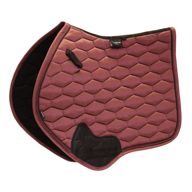 Shires ARMA Satin Jump Saddle Pad - Burgundy image number null