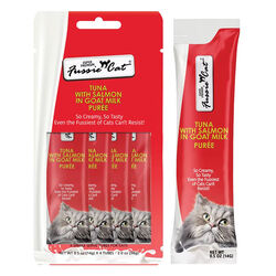 Fussie Cat Puree Tuna with Salmon in Goat Milk - 4-Pack