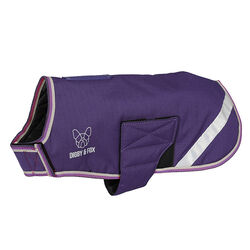 Shires Digby & Fox Waterproof Dog Coat - Mulberry