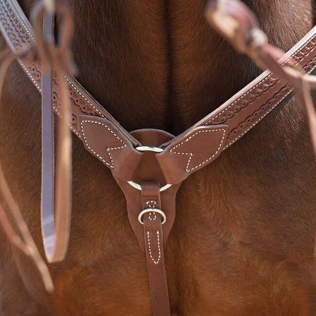 Weaver Equine Synergy Hand-Tooled Mayan Breast Collar image number null