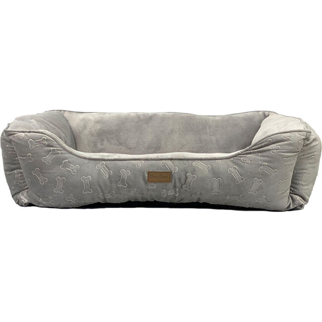 Ethical Pet Sleep Zone Embossed Bone Step-In Pet Bed, Gray image number null