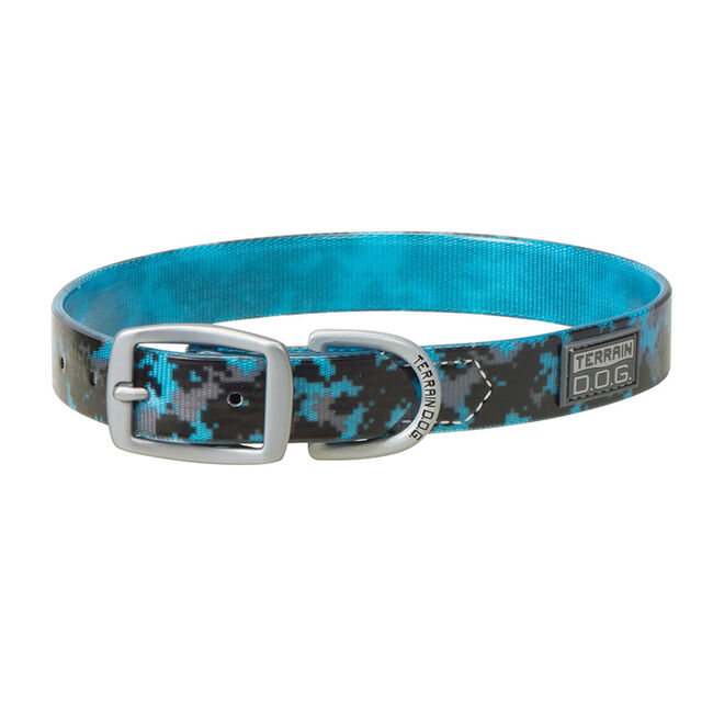 Terrain D.O.G. X-Treme Adventure Clear Coat Collar - Digital Blue Camo image number null