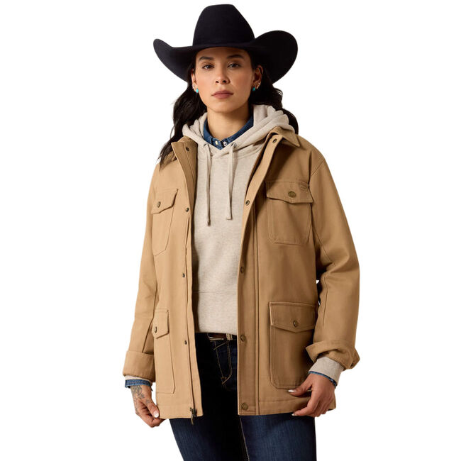 Ariat Women's Western Canvas Chore Jacket - Tiger's Eye image number null