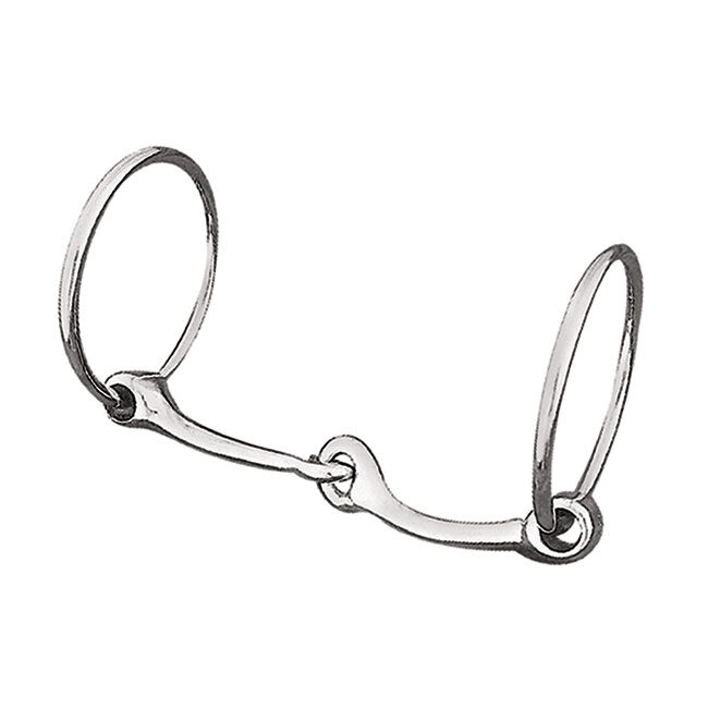 Weaver Equine Polished Stainless Steel Snaffle Draft Bit image number null