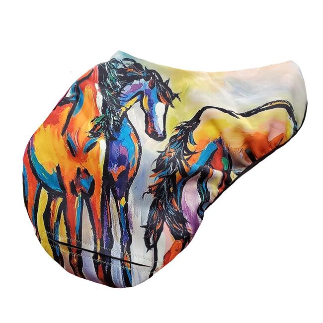 Art of Riding Saddle Cover - Friends in Color image number null