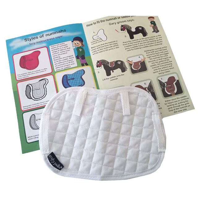 Crafty Ponies Toy Quilted Saddle Pad with Instruction Booklet - White image number null