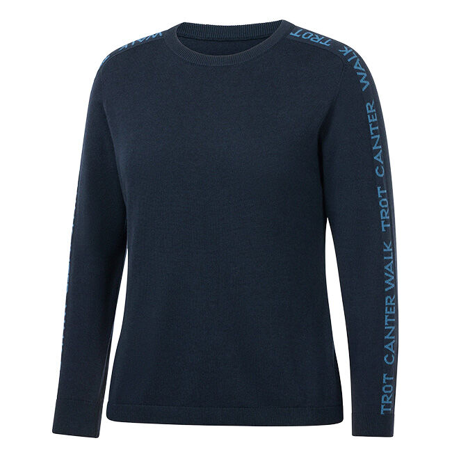 Kerrits Women's Equi Rhythm Crew Neck Sweater - Nightfall/Jasper image number null