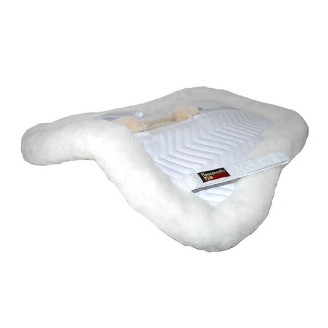 Fleeceworks Traditional Sheepskin Wither Relief Half Pad image number null
