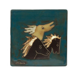 Galleyware Mara Stoneware Trivet - Horses