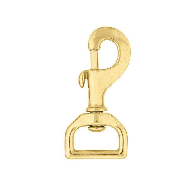 Flat Swivel Snap Brass image number null