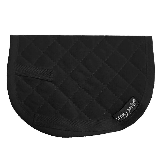 Crafty Ponies Quilted Saddle Pad with Instruction Booklet - Black image number null