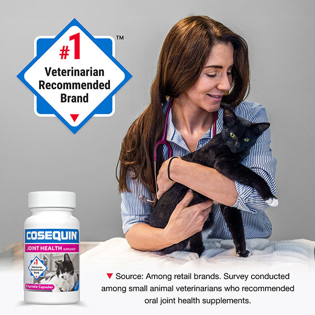 Nutramax Cosequin for Cats Joint Health Supplement, Contains Glucosamine for Cats, Plus Chondroitin, Supports Healthy Joints, for all Breeds and Sizes, Sprinkle Capsules - 30 Capsules image number null