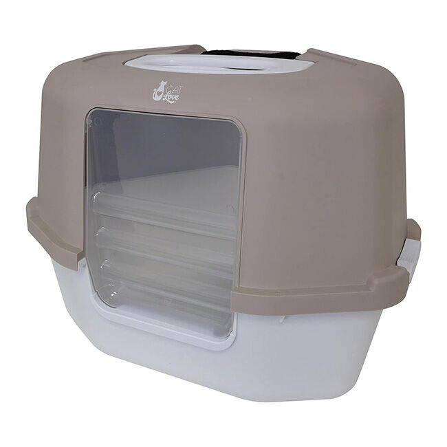 Cat Love Space Saver Corner Hooded Cat Pan image number null