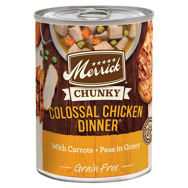 Merrick Grain Free Chunky Colossal Chicken Dinner Canned Dog Food image number null