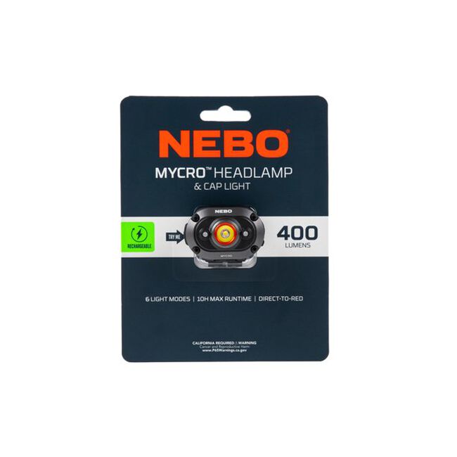 Nebo Mycro 400 lm Black LED Head Lamp image number null