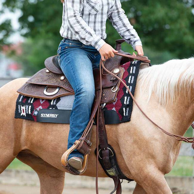 Weaver Equine Felt-Lined Straight Smart Cinch with Roll Snug Cinch Buckle image number null