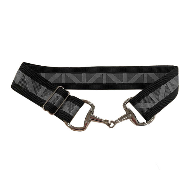 Anademi Stretch Belt with Silver-Tone Bit Buckle - Textures image number null