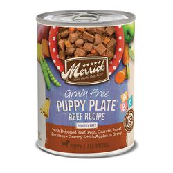 Merrick Grain-Free Puppy Plate Dog Food - Texas Beef Recipe - 12.7 oz