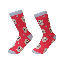 E&S Pets Unisex Novelty Crew Socks - Golden Retriever