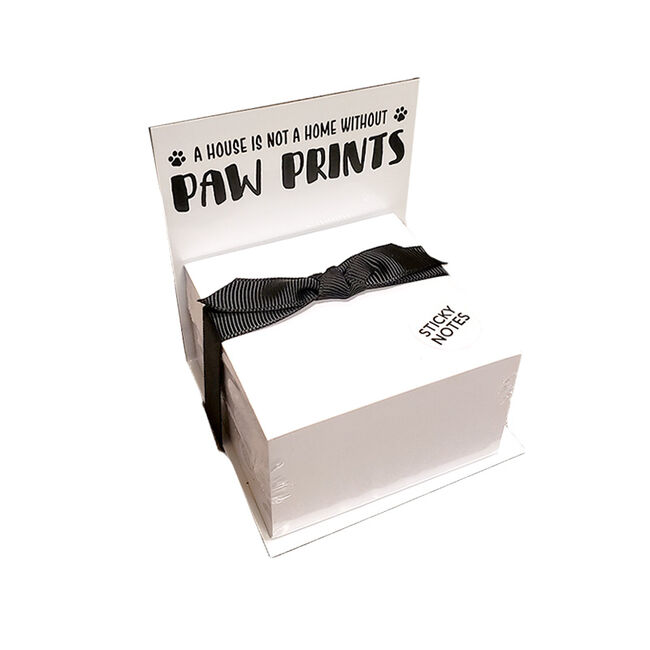 Wellspring Gift Paw Prints Sticky Note Stand image number null