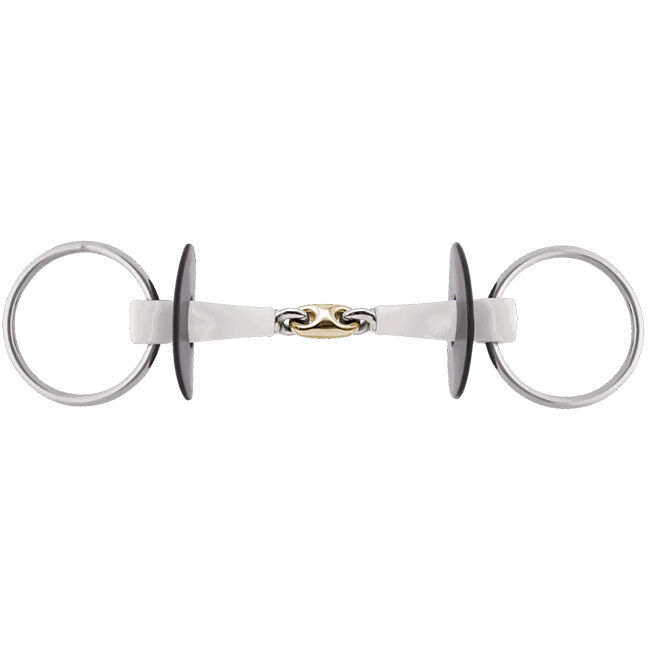 Herm Sprenger NATHE Double-Jointed Loose Ring Bit with Sensogan Middle Link image number null