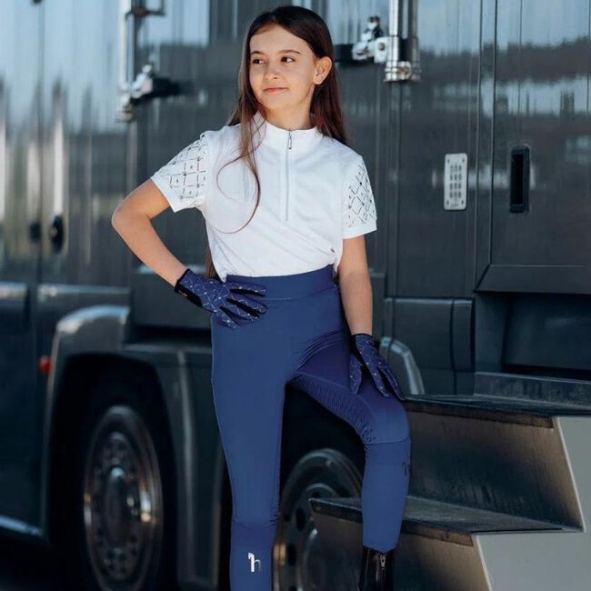 Horze Kids' Fia Sure Grip Stretchy Riding Gloves - Closeout image number null