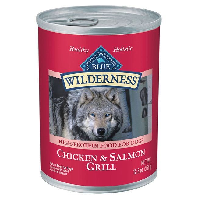 Blue Buffalo Wilderness Wet Dog Food - Salmon and Chicken Grill image number null
