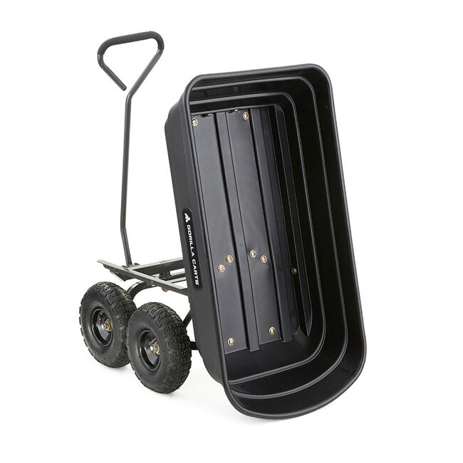 Gorilla Poly Garden Dump Cart - 600-lb Capacity image number null