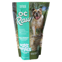 OC Raw Frozen Raw Dog Food Mini Patties - Fish & Produce Recipe