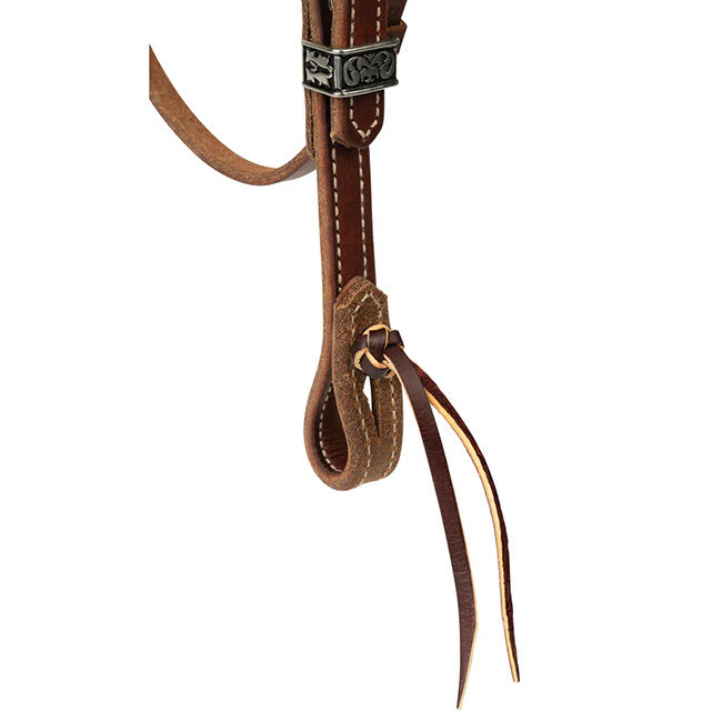 Weaver Equine Ken McNabb Sliding Ear Headstall with Decorative Buckles image number null