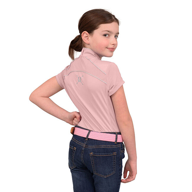 Chestnut Bay Kids' Performance Rider SkyCool Sport Shirt - Blush image number null