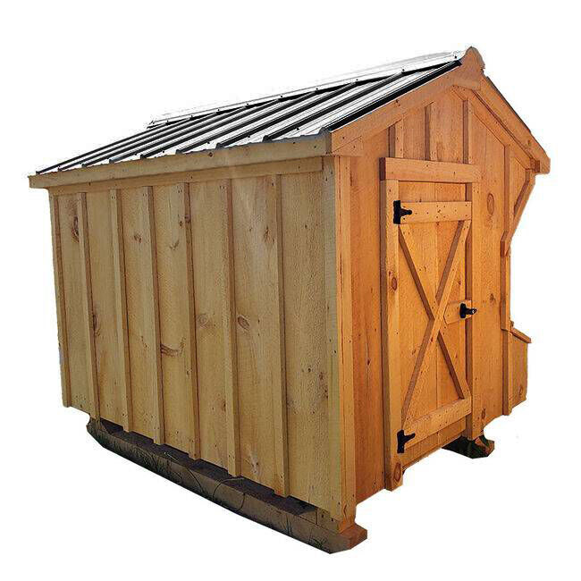 NV Farms 5' x 6' Chicken Coop with Black Metal Roof image number null