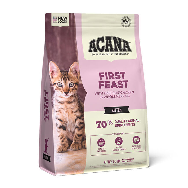 ACANA First Feast Cat Food - Kitten Recipe with Free-Run Chicken & Whole Herring image number null