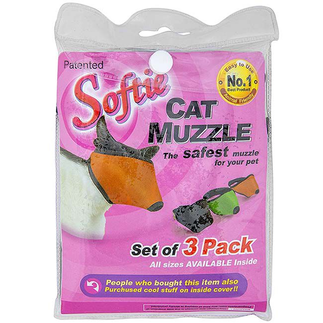 Proguard Pets Softie Cat Muzzle - 3-Pack - Closeout image number null