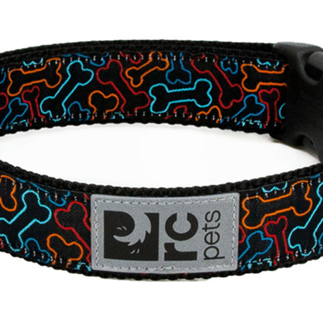 RC Pets Clip Dog Collar - Bones image number null