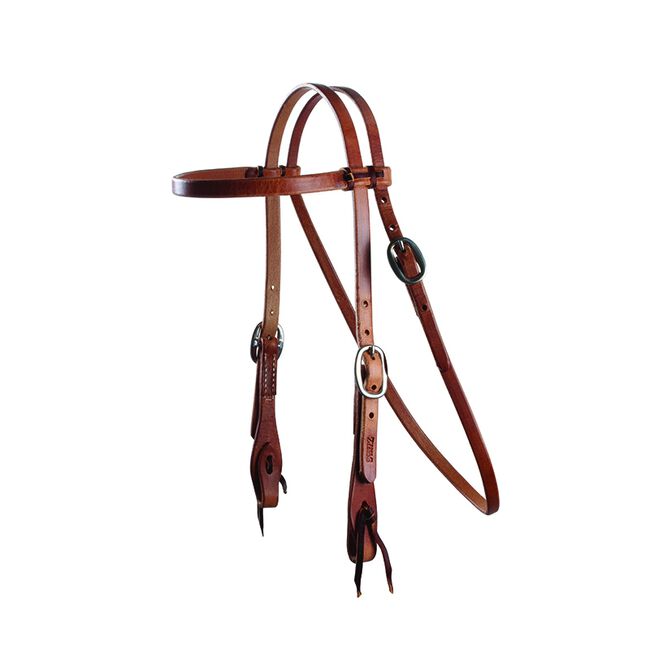 Professional's Choice Schutz Cowboy Laced Browband Headstall - Stainless Steel double buckles image number null