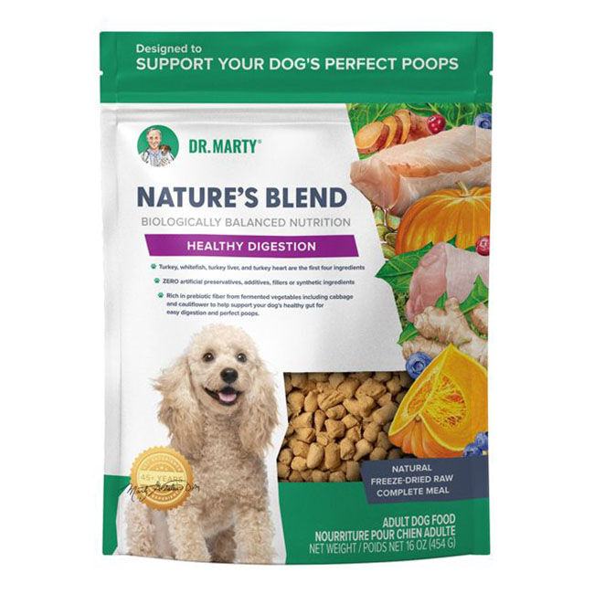 Dr. Marty Nature's Blend Freeze-Dried Raw Dog Food - Healthy Digestion Recipe image number null