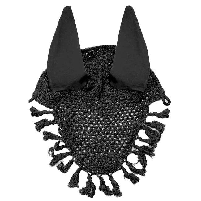 Horse Fare Crochet Ear Net with Tassels - Pony image number null