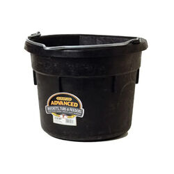 Little Giant DuraFlex Flatback Rubber Pail - 18-Quart Capacity