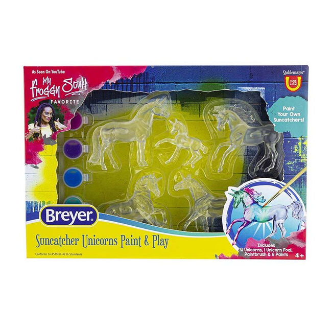 Breyer Suncatcher Unicorns Paint and Play image number null