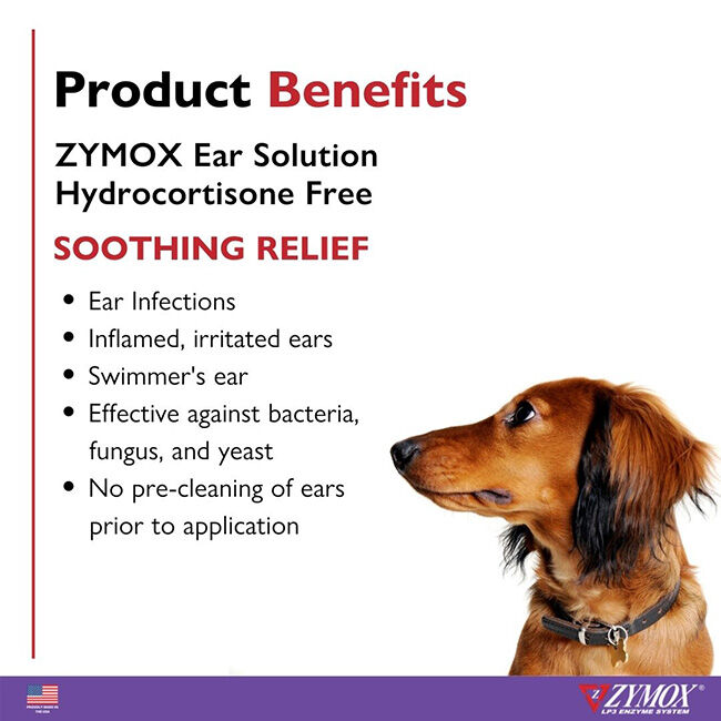 ZYMOX Enzymatic Hydrocortisone-Free Ear Solution - 1.25 oz image number null