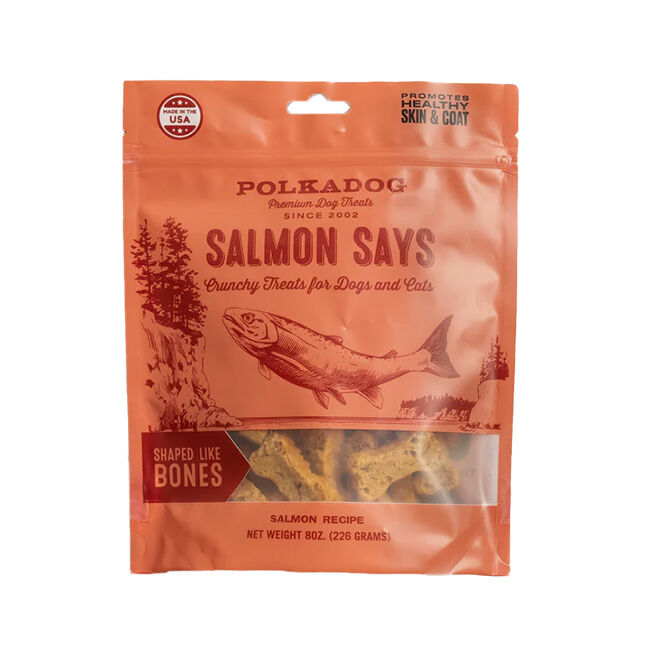 Polkadog Salmon Says - Crunchy Bones for Dogs & Cats image number null