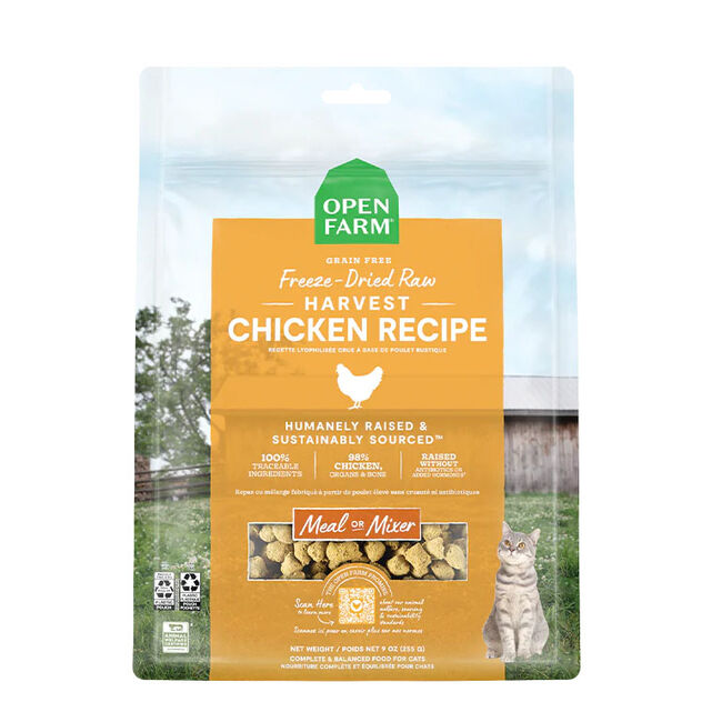 Open Farm Freeze-Dried Raw Cat Food - Harvest Chicken Recipe image number null