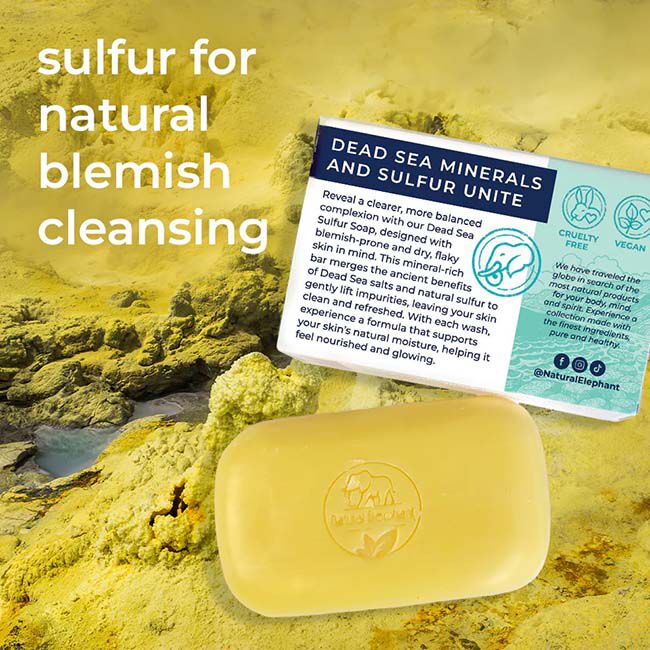 Natural Elephant Dead Sea Sulfur Soap - 4.4 oz image number null
