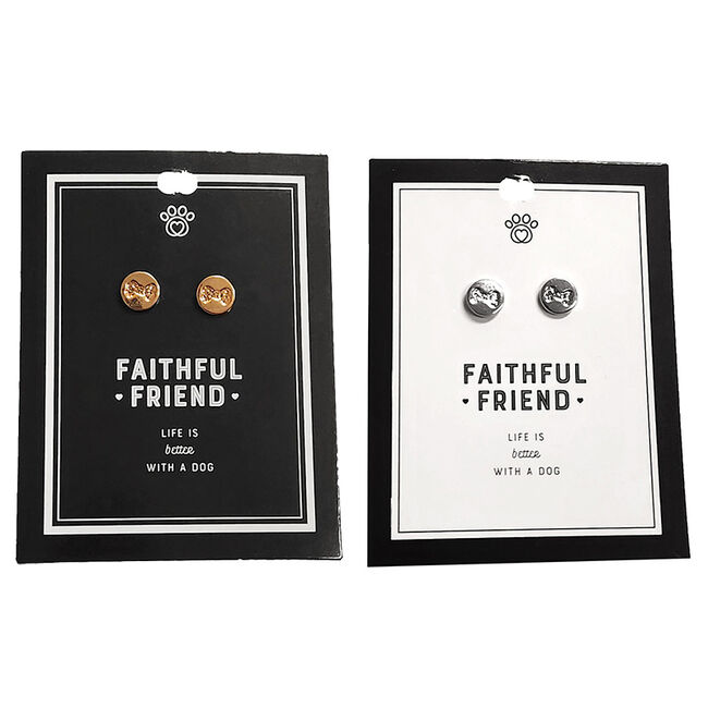 GiftCraft Furever Faithful Friend Earrings - Assorted - Closeout image number null